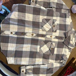 Maurices Brown Plaid Shacket